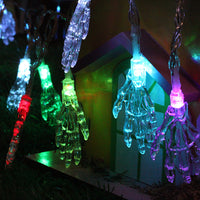 Halloween Decoration Hand Light String Party Skeleton Hand Skeleton Small Colored Light For Home
