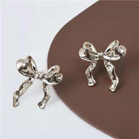 Bow Earrings Simple Style Fashionable And Versatile Earrings
