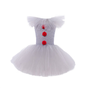 Scary Halloween Clown Princess Costume