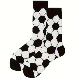 Novelty Soccer Ball Pattern Socks