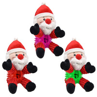 Santa Claus Plush Dog Toy Puzzle Vocal Leak Food Clean Teeth Christmas Pet Supplies