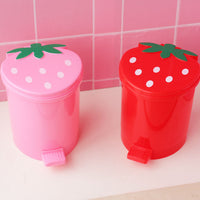 Strawberry-shaped Plastic Garbage Cans
