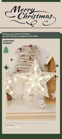 Christmas Tree Top Star Transparent With Lights

