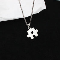 Couple Puzzle Love Necklace
