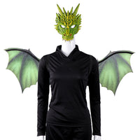 Costume d'ailes de masque de dragon non tissé pour hommes de couvre-chef Cos