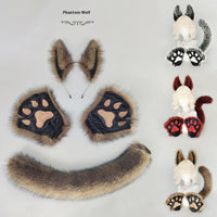 Halloween Masquerade Anime Werewolf Beast Ear Headdress Costume Props
