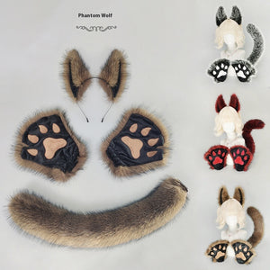 Halloween Masquerade Anime Werewolf Beast Ear Headdress Costume Props
