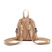Straw Mini Travel Leisure Woven Backpack
