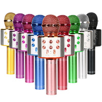 Micrófono inalámbrico Bluetooth con luz colorida