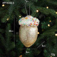 Glittered Christmas Sweets Christmas Tree Ornaments
