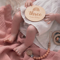 Rainbow Baby Milestone Photography Props Record Board
