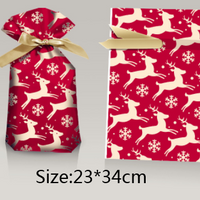 Christmas Gift Ribbon Drawstring Wrap Candy Bag (50 Pcs)