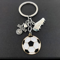 Stylish Zinc Alloy Soccer Keychain
