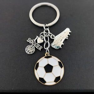 Stylish Zinc Alloy Soccer Keychain