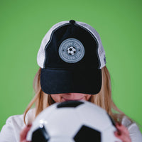 Soccer Life - Black Adjustable Mesh Hat
