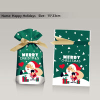 Christmas Gift Ribbon Drawstring Wrap Candy Bag (50 Pcs)
