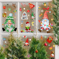 Christmas Gnomes Static Window Decals
