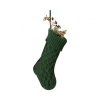 Knit Solid Color Christmas Stockings
