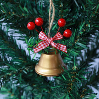 Jingling Bell Pendant Hemp Rope Christmas Ornaments
