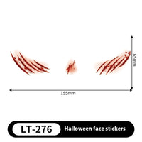 Halloween Makeup Stickers Dress Up Cute Painted
