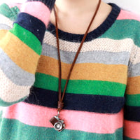 Fashion Clothing Lanyard Nostalgic Camera Pendant
