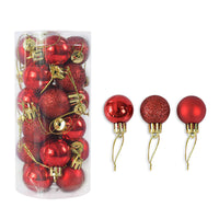 Shiny Matte Christmas Ball Ornaments (24 Pcs)
