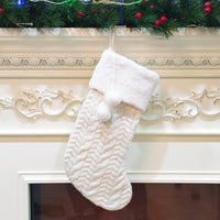 Thick Knitted Wool Christmas Stockings
