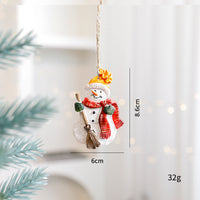 Santa Snowman Gingerbread Man Resin Ornaments