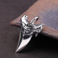 Personalized Thai Silver Necklace S925 Silver Jewelry Men's Hip Hop Shark Teeth Pendant
