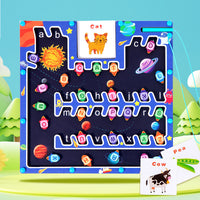 Magnetic Letters Matching Walking Parking Maze Letters Early Cognitive Education Educational Toys
