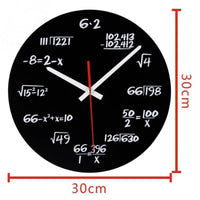 Individual math wooden clock
