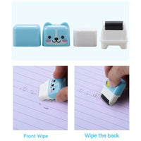 Cute Animal Roller Erasers Elementary School Children Creative
