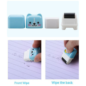 Cute Animal Roller Erasers Elementary School Children Creative