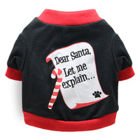 Cute Funny Christmas Pet Dog Clothes
