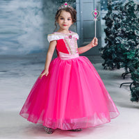 Christmas Cos Zhongda Girls' Skirts Sleeping Beauty Princess Ailo Dress
