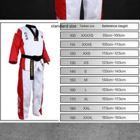 Tae Kwon Do TKD Uniform Long-sleeved Training Performance Costume (Child)