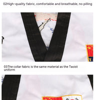 Tae Kwon Do TKD Uniform Long-sleeved Training Performance Costume (Child)