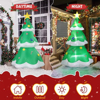 6.9 FT Lighted Christmas Inflatable Decoration, Inflatable Christmas Tree, Blow Up Yard Decorations With Built-in LED Lights For Holiday Party Front Yard Lawn Garden Decor
