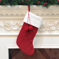 Thick Knitted Wool Christmas Stockings
