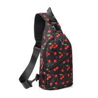 Novelty Black Cherry Sports Sling Bag
