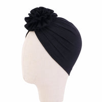 Baby Solid Color Photography Fashion Pan Flower Bandana Hat
