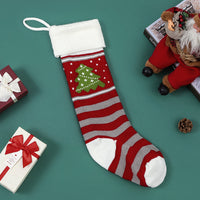 Christmas Decorations Knitted Wool Long Hanging Gift Stockings
