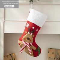 Cloth Santa Claus Cartoon Christmas Tree Hanging Decoration Stockings
