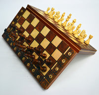 Wooden Magnetic 3 In 1 Chess Set  Folding
