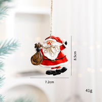 Santa Snowman Gingerbread Man Resin Ornaments
