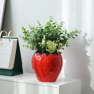 Creative Strawberry Hydroponic Ceramic Vase
