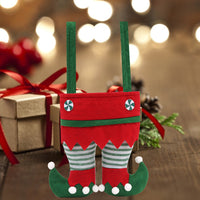 Christmas Elf Legs Candy Wine Gift Bags
