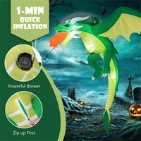 5-foot Halloween Inflatable Dragon Decoration