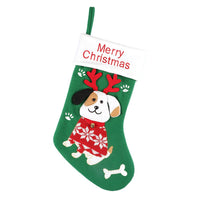 Cartoon Dog Cat Christmas Stockings
