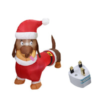 Christmas Inflatable Dog 1.2m Christmas Bear Lighting Decoration
